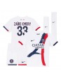 Paris Saint-Germain Warren Zaire-Emery #33 Replika Borta Kläder Barn 2025-26 Kortärmad (+ byxor) Paris Saint-Germain Warren Zaire-Emery #33 Replika Borta Kläder Barn 2025-26 Kortärmad (+ byxor)
